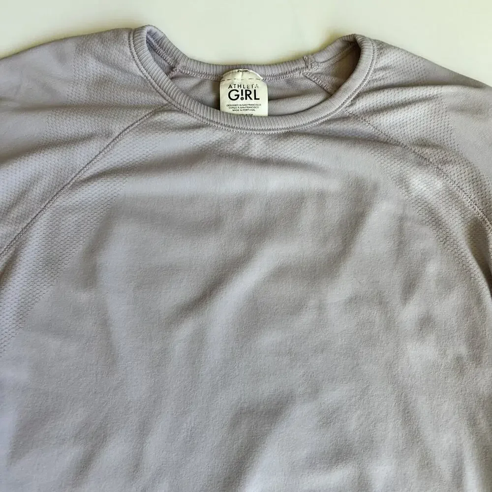 Athleta Girl Lavender Power Up Seamless Top XL 14 - Picture 6 of 7
